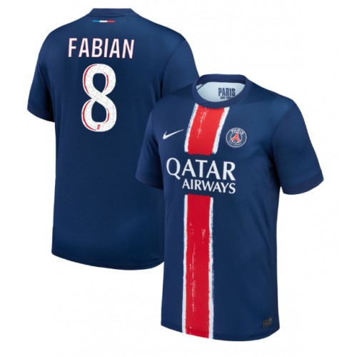 Moški Nogometni dresi Paris Saint-Germain Fabian Ruiz #8 Domači 2024-25 Kratek Rokav